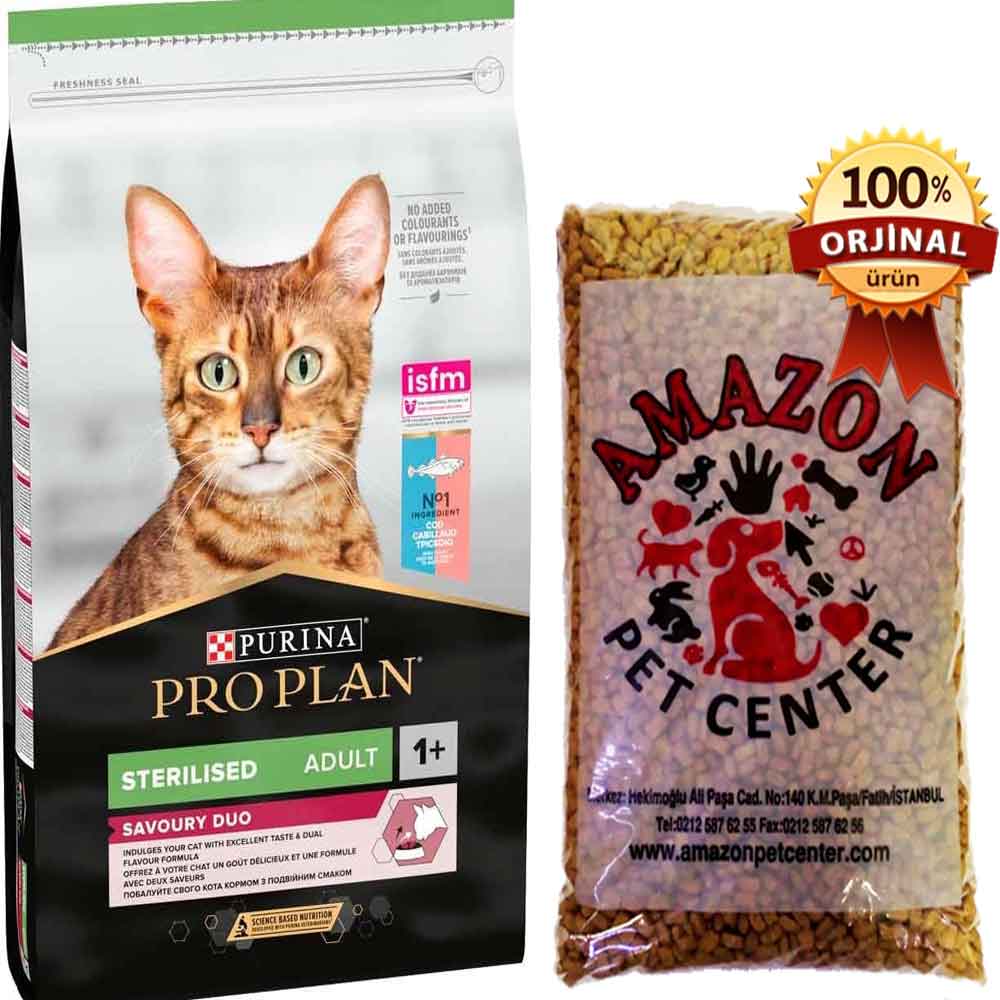 ProPlan Sterilised Kedi Maması Morina ve Alabalıklı Açık 1 Kg